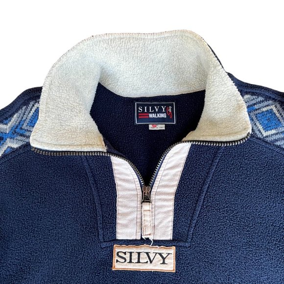 Silvy Walking Quarter Zip Alpaca Wool Pullover Size Medium - Picture 3 of 12